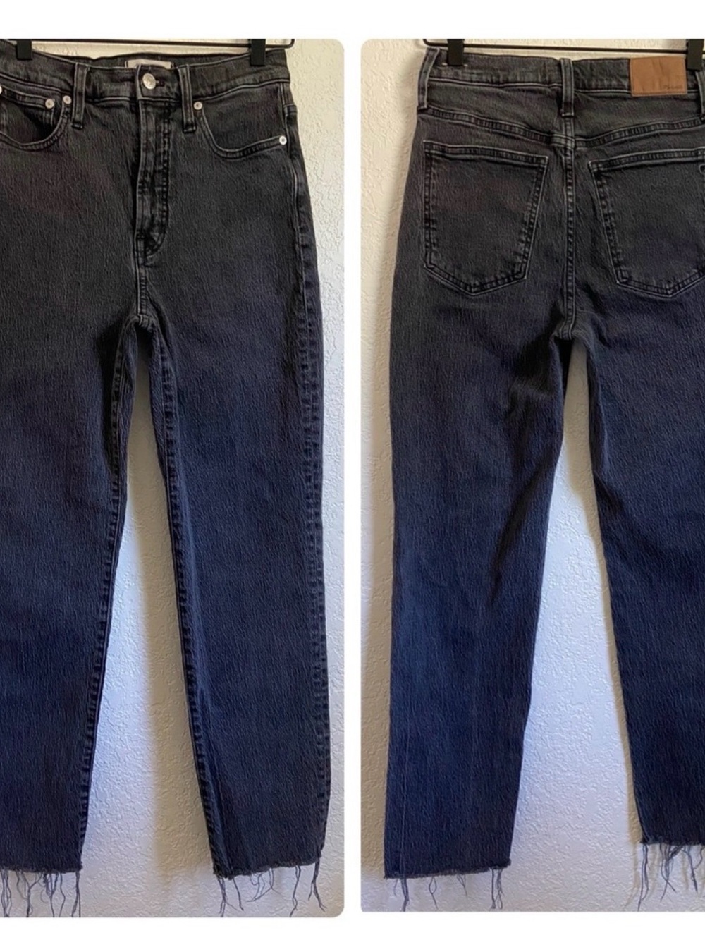 Madewell The Perfect Straight Jeans Raw Hem - Picture 3 of 5